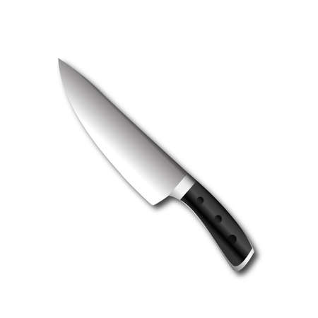 Illustration of kitchen knife isolated on white backgroundのイラスト素材