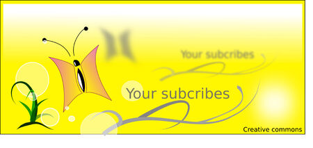 Visit card, subcribesのイラスト素材