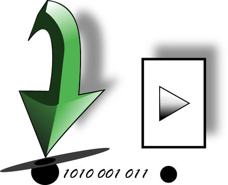 Downloadのイラスト素材