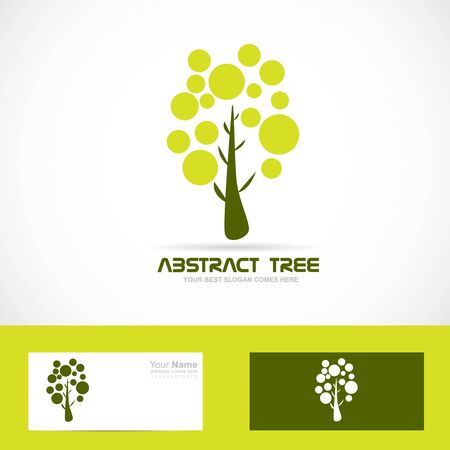 Vector company logo icon element template tree concept green nature ideaのイラスト素材