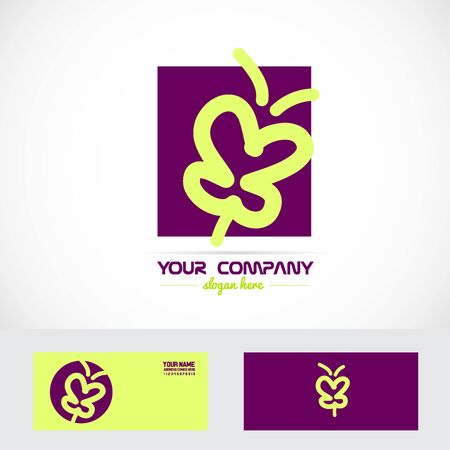Vector company logo element template purple butterfly spa logoのイラスト素材
