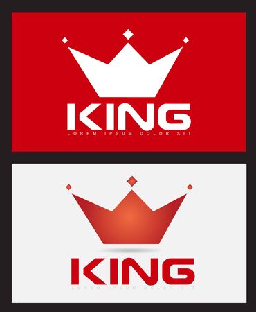 Vector template of king crown icon illustrationのイラスト素材