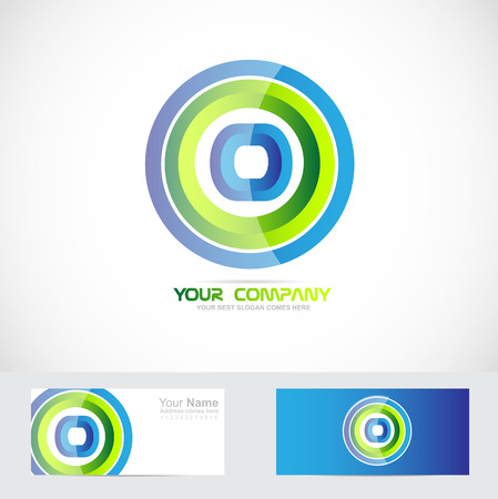 Vector company logo icon element template letter o alphabetのイラスト素材