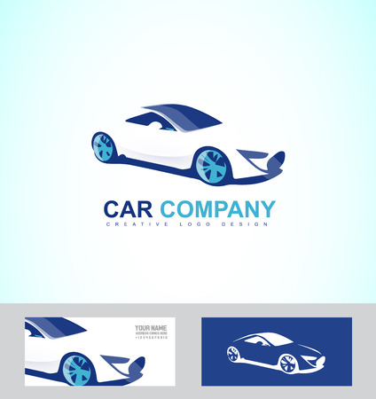 company logo icon element template race luxury car repair serviceのイラスト素材