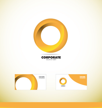 company logo icon element template corporate abstract circle logoのイラスト素材