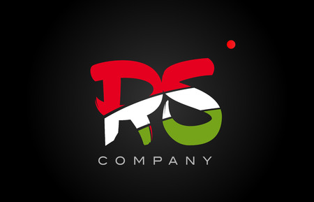 RS R S letter logo combination alphabet vector creative company icon design template modernのイラスト素材
