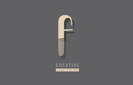 Letter F icon designのイラスト素材