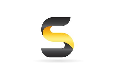 3D letter S alphabet letter suitable as a icon design for a company or businessのイラスト素材