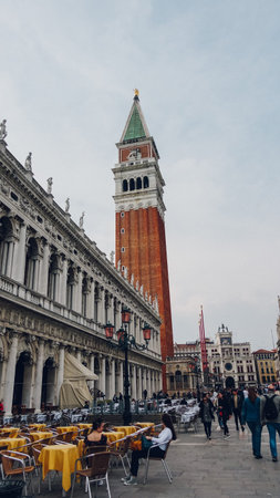Venice, Italy - March 29, 2019 Vacation photography taken in the beautiful city of Venice, Italyのeditorial素材