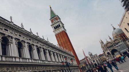 Venice, Italy - March 29, 2019 Vacation photography taken in the beautiful city of Venice, Italyのeditorial素材