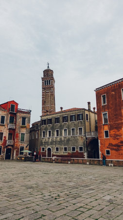 Venice, Italy - March 29, 2019 Vacation photography taken in the beautiful city of Venice, Italyのeditorial素材