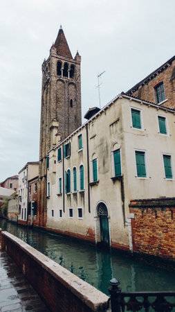 Venice, Italy - March 29, 2019 Vacation photography taken in the beautiful city of Venice, Italyのeditorial素材