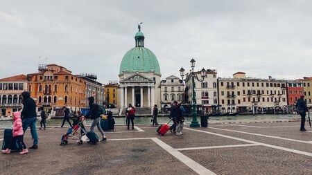 Venice, Italy - March 29, 2019 Vacation photography taken in the beautiful city of Venice, Italyのeditorial素材
