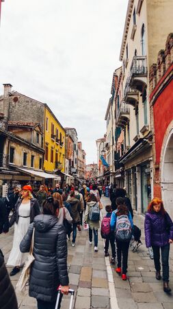 Venice, Italy - March 29, 2019 Vacation photography taken in the beautiful city of Venice, Italyのeditorial素材
