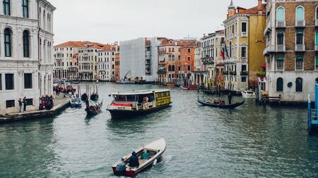 Venice, Italy - March 29, 2019 Vacation photography taken in the beautiful city of Venice, Italyのeditorial素材
