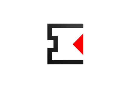 triangle black and white letter I alphabet logo design icon for business. Suitable as a company logotypeのイラスト素材