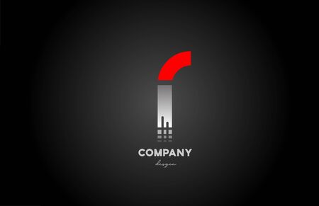 R red grey alphabet letter logo icon design for company and business. Suitable for media technology or technical logoのイラスト素材