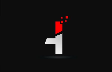 I letter logo icon for business and company with dots designのイラスト素材