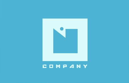 blue white N alphabet letter logo icon for company and business with dot designのイラスト素材