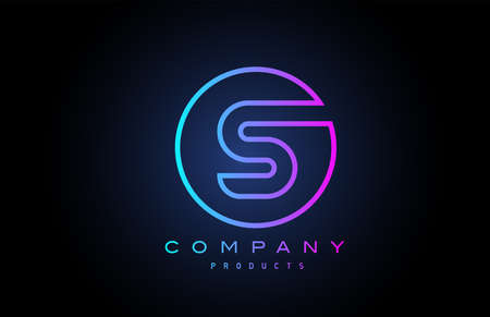 S alphabet letter logo icon. Creative design for business and companyのイラスト素材