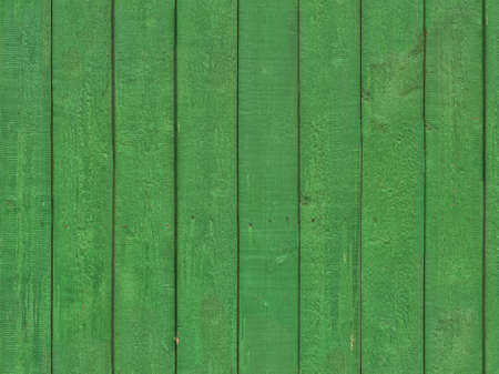 Seamless texture of old green paint on woodの写真素材