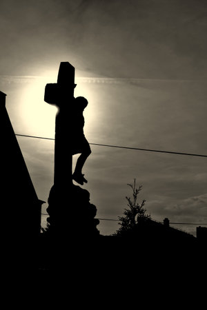 Jesus Christ statueの写真素材