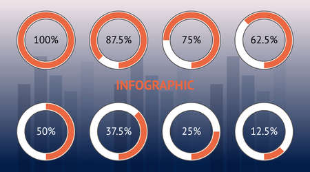 Infographic design in illustrator for meetingのイラスト素材