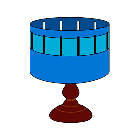 Zoetrope animation optical victorian toy.のイラスト素材