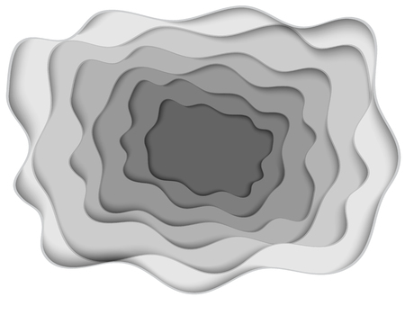 Vector illustration of scraps of paper with layersのイラスト素材