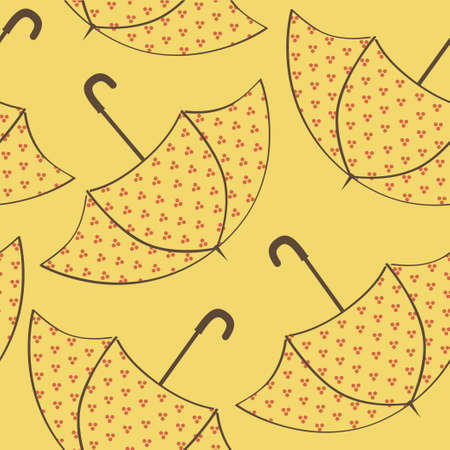 seamless texture umbrellasのイラスト素材