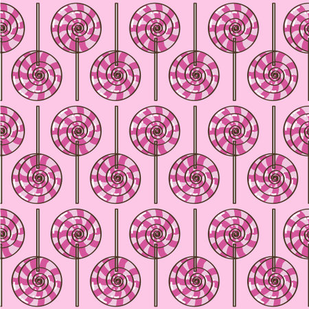 pink texture of candy on a stick for designのイラスト素材