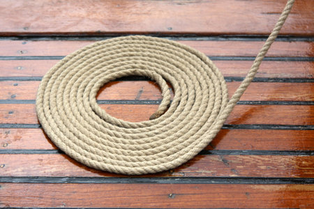 Rigs and rope on the boat.
