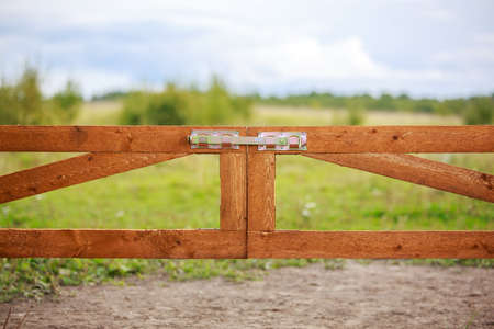 Landscape with gateの写真素材