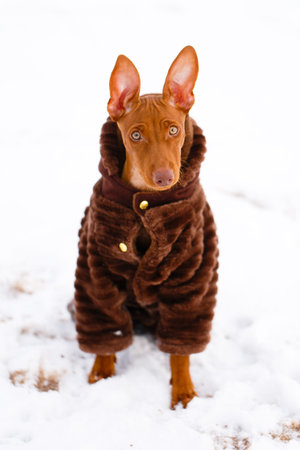 Cirneco dell'Etna dogの写真素材