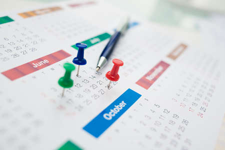 Calendar with important daysの写真素材