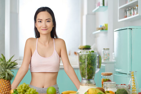 In kitchen