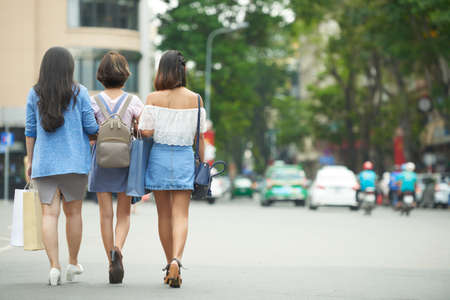 Walkinf friendsの写真素材