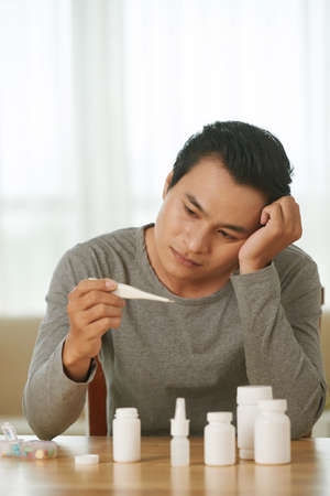 Unhealthy Vietnamese manの写真素材