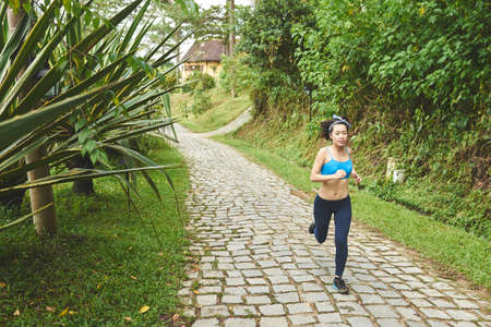 Jogging womanの写真素材