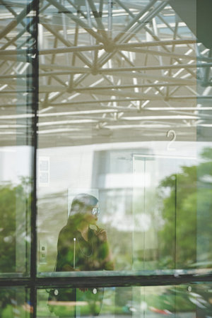 Waiting for flightの写真素材