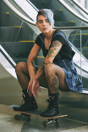 Fashionable girlの写真素材