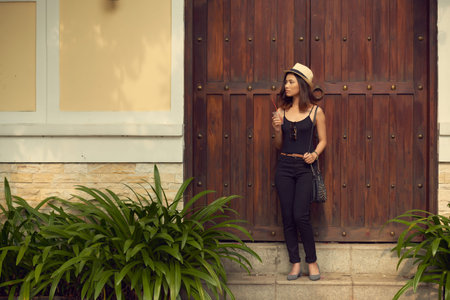 Pretty touristの写真素材