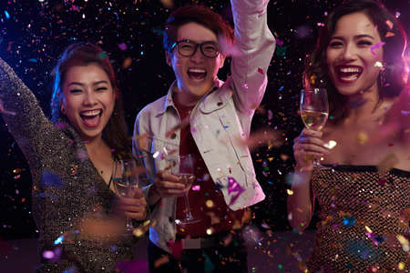 Friends dancingの写真素材