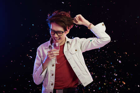 Man having funの写真素材