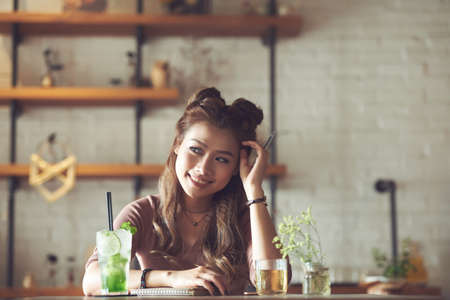 Pretty young womanの写真素材