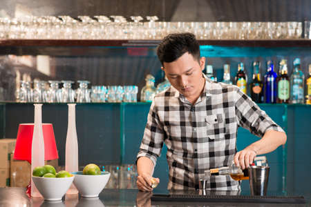 Preofessional bartenderの写真素材