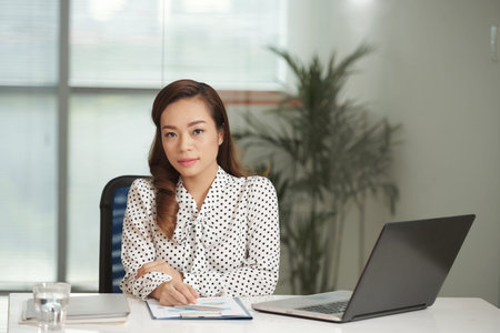 Working in office