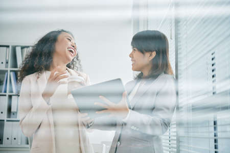 Laughing ladiesの写真素材