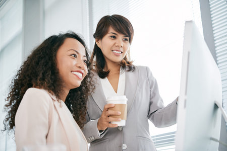 Working with dataの写真素材