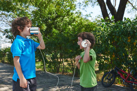 Playing kidsの写真素材